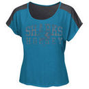 San Jose Sharks Majestic Women's Appeal Play Cropped T-Shirt - Teal