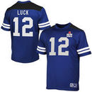 Andrew Luck Indianapolis Colts Majestic Hashmark II Synthetic Big & Tall T-Shirt - Royal Blue