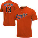 Manny Machado Baltimore Orioles Majestic Big & Tall Official Player T-Shirt - Orange