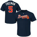 Freddie Freeman Atlanta Braves Majestic Official Name and Number T-Shirt - Navy