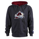 Colorado Avalanche Old Time Hockey Conway Full Zip Hoodie - Navy Blue