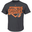 Baltimore Orioles Majestic Climactic Victory T-Shirt - Charcoal