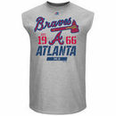 Atlanta Braves Majestic Flawless Victory Sleeveless T-Shirt - Gray