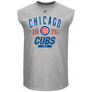 Chicago Cubs Majestic Flawless Victory Sleeveless T-Shirt - Gray
