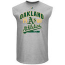 Oakland Athletics Majestic Flawless Victory Sleeveless T-Shirt - Gray