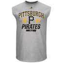 Pittsburgh Pirates Majestic Flawless Victory Sleeveless T-Shirt - Gray