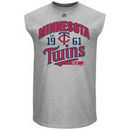Minnesota Twins Majestic Flawless Victory Sleeveless T-Shirt - Gray