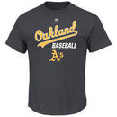 Oakland Athletics Majestic All Of Destiny T-Shirt - Charcoal