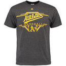 Oakland Athletics Majestic Cooperstown Collection Great Performance T-Shirt - Charcoal