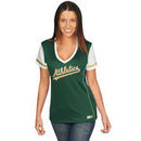 Oakland Athletics Majestic Women's Curveball Babe T-Shirt - Green