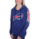Buffalo Bills 5th and Ocean by New Era Women's Snap Count Pullover Hoodie - Royal Blue
