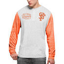 San Francisco Giants '47 Tri-State Tri-Blend Henley Long Sleeve T-Shirt - Gray