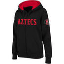 San Diego State Aztecs Stadium Athletic Women's Arched Name Full-Zip Hoodie - Black
