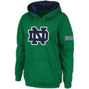 Notre Dame Fighting Irish Stadium Athletic Women's Big Logo Pullover Hoodie - Kelly Green