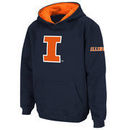 Illinois Fighting Illini Stadium Athletic Youth Big Logo Pullover Hoodie - Navy
