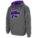 Kansas State Wildcats Stadium Athletic Youth Big Logo Pullover Hoodie - Charcoal