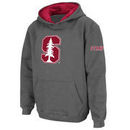 Stanford Cardinal Stadium Athletic Youth Big Logo Pullover Hoodie - Charcoal
