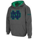 Notre Dame Fighting Irish Stadium Athletic Youth Big Logo Pullover Hoodie - Charcoal