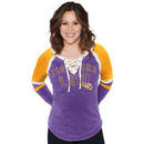 LSU Tigers Touch by Alyssa Milano Women's Backshot Jersey Long Sleeve T-Shirt - Purple