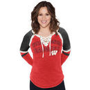 Wisconsin Badgers Touch by Alyssa Milano Women's Backshot Jersey Long Sleeve T-Shirt - Red