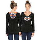 Cleveland Browns Women's Cameo Long Sleeve Hooded T-Shirt - Black