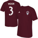 Drew Moor Colorado Rapids adidas Player Name & Number T-Shirt - Burgundy