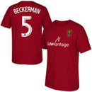 Kyle Beckerman Real Salt Lake adidas Player Name & Number T-Shirt - Claret