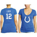 Andrew Luck Indianapolis Colts Tri-Blend Name & Number T-Shirt - Royal