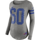 Buffalo Bills Nike Women's Stadium Game Day Long Sleeve T-Shirt - Gray