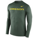 Oregon Ducks Nike Stadium Dri-FIT Touch Long Sleeve Top - Green