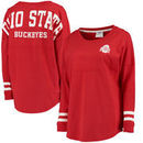 Ohio State Buckeyes Women's Ohio State Cheer Long Sleeve Jersey T-Shirt - Scarlet