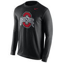 Ohio State Buckeyes Nike Cotton Logo Long Sleeve T-Shirt - Black