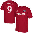 Mike Magee Chicago Fire SC adidas Player Name & Number T-Shirt - Red