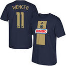 Andrew Wenger No. 11 Philadelphia Union adidas Player Name & Number T-Shirt - Navy Blue