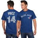 David Price Toronto Blue Jays Majestic Official Name and Number T-Shirt - Royal