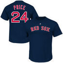 David Price Boston Red Sox Majestic Official Name and Number T-Shirt - Navy