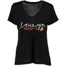 Phoenix Suns Peace Love World Women's Love You Mean It Mini Mimi V-Neck T-Shirt - Black