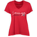 Washington Wizards Peace Love World Women's Love You Mean It Mini Mimi V-Neck T-Shirt - Red