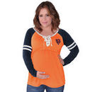 Chicago Bears Touch by Alyssa Milano Women's 50 Yard Line Maternity Long Sleeve T-Shirt - Orange