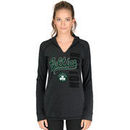 Boston Celtics adidas Women's Outline Script Long Sleeve Hooded T-Shirt - Black