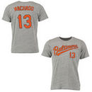 Manny Machado Baltimore Orioles Majestic Threads Premium Tri-Blend Name & Number T-Shirt - Gray