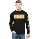 Pittsburgh Pirates '47 Crosstown Team Long Sleeve T-Shirt - Black