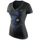 Duke Blue Devils Nike Women's 2015 NCAA Men's Basketball National Champions Locker Room V-Neck T-Shirt - Black