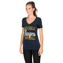 San Diego Chargers Women's Victory Play 2-Hit V-Neck T-Shirt - Navy