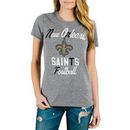 New Orleans Saints Junk Food Women's Touchdown Tri-Blend T-Shirt - Steel