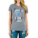 Tennessee Titans Junk Food Women's Touchdown Tri-Blend T-Shirt - Steel