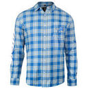 Detroit Lions Wordmark Flannel Long Sleeve Button-Up - Blue/