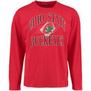 Ohio State Buckeyes Game On Long Sleeve Twisted Slub T-Shirt - Scarlet