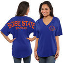Boise State Broncos Women's Spirit Jersey Oversized T-Shirt - Royal