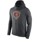 Chicago Bears Nike Championship Drive Gold Collection Hybrid Fleece Performance Hoodie - Charcoal